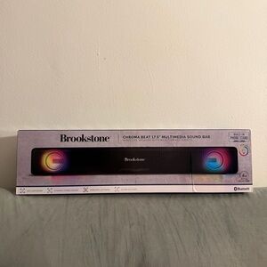 Brookstone Chroma 17.5" Multimedia Sound Bar Brand New Wireless